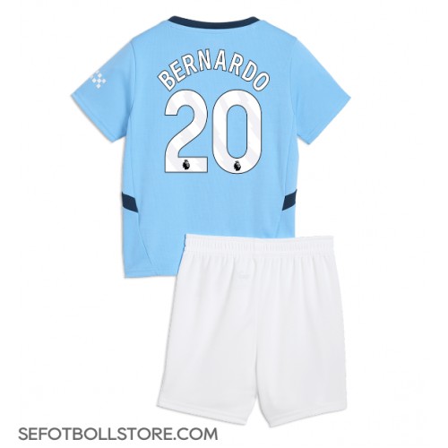 Manchester City Bernardo Silva #20 Replika babykläder Hemmaställ Barn 2024-25 Kortärmad (+ korta byxor)